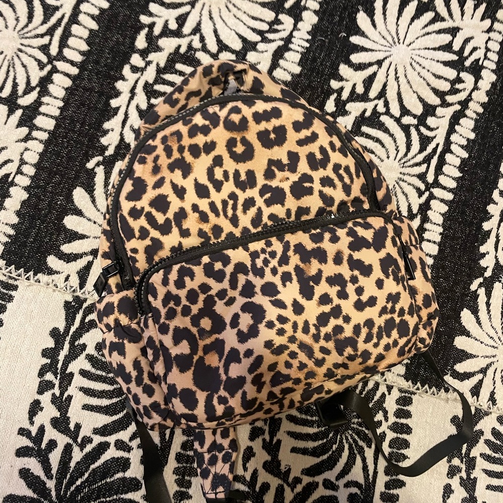 Leopard Print Women's Mini Backpack